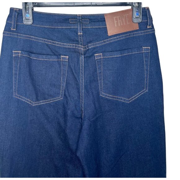 Frye Womens Blue Denim Flared Jeans Size 27 - Picture 4 of 14